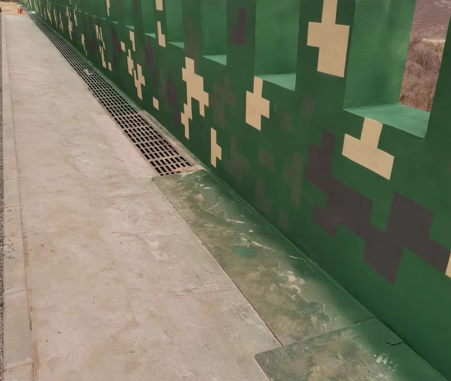 张家口围墙迷彩喷涂,数迷彩漆